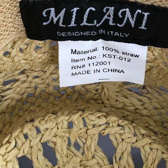 Milani Straw Cowboy Hat SZ S-SZ 7 - Picture 6 of 7